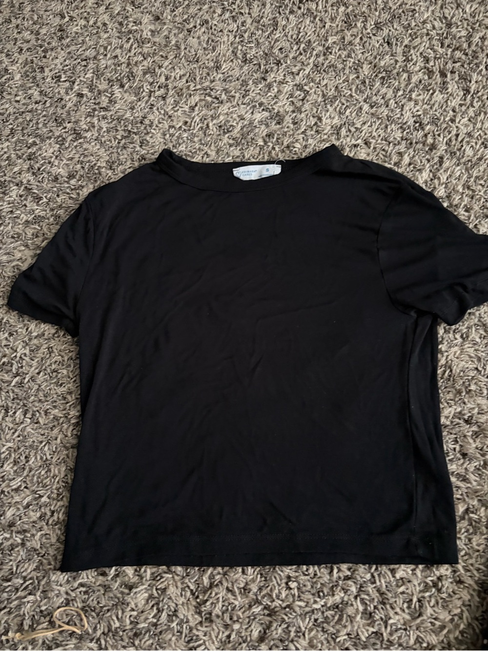Classic Black Women's Short Sleeve Tee - Minimal Crewneck
